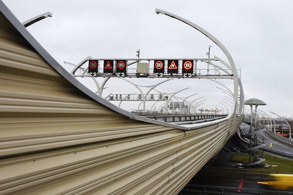 С февраля центральный участок Западного скоростного диаметра в Петербурге станет платным